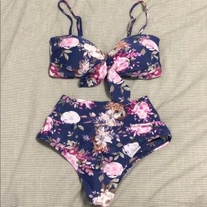 Floral swim suit